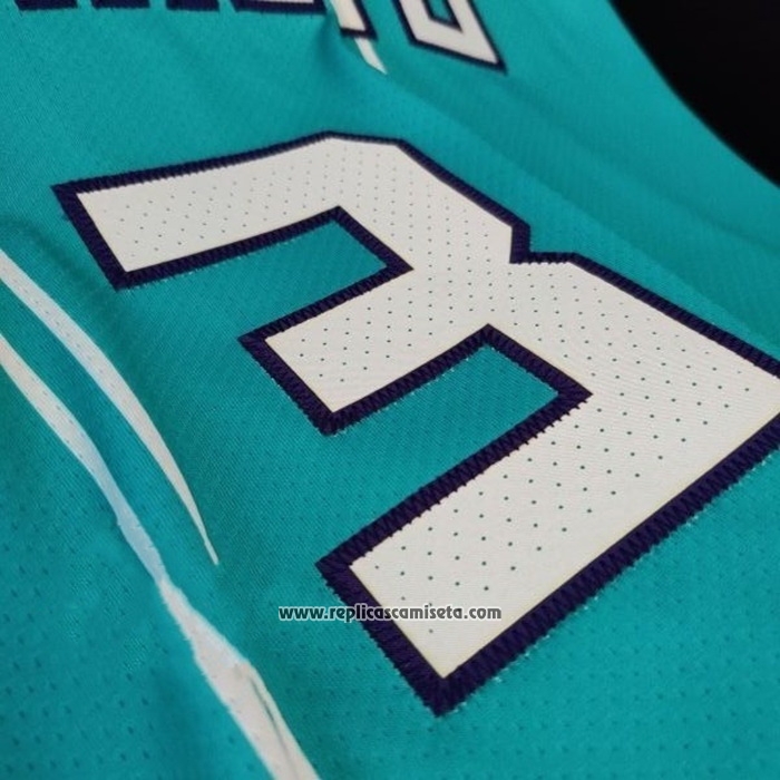 Camiseta Charlotte Hornets Terry Rozier III #3 Icon Autentico 2020-21 Verde